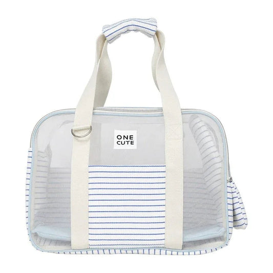Pet Cat Dog Striped Breathable Shoulder Bag