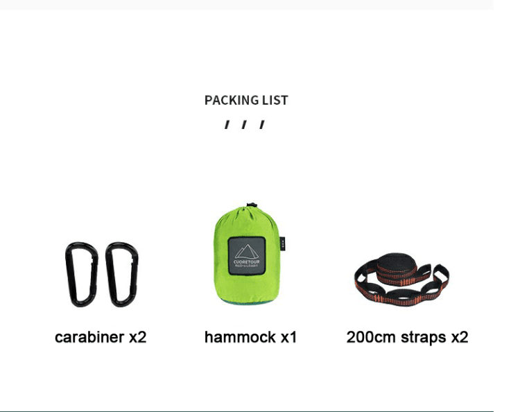 Stor Portabel Hängmatta - Njut av Naturen i Komfort