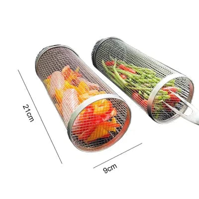 Praktisk grillkorg för grillen