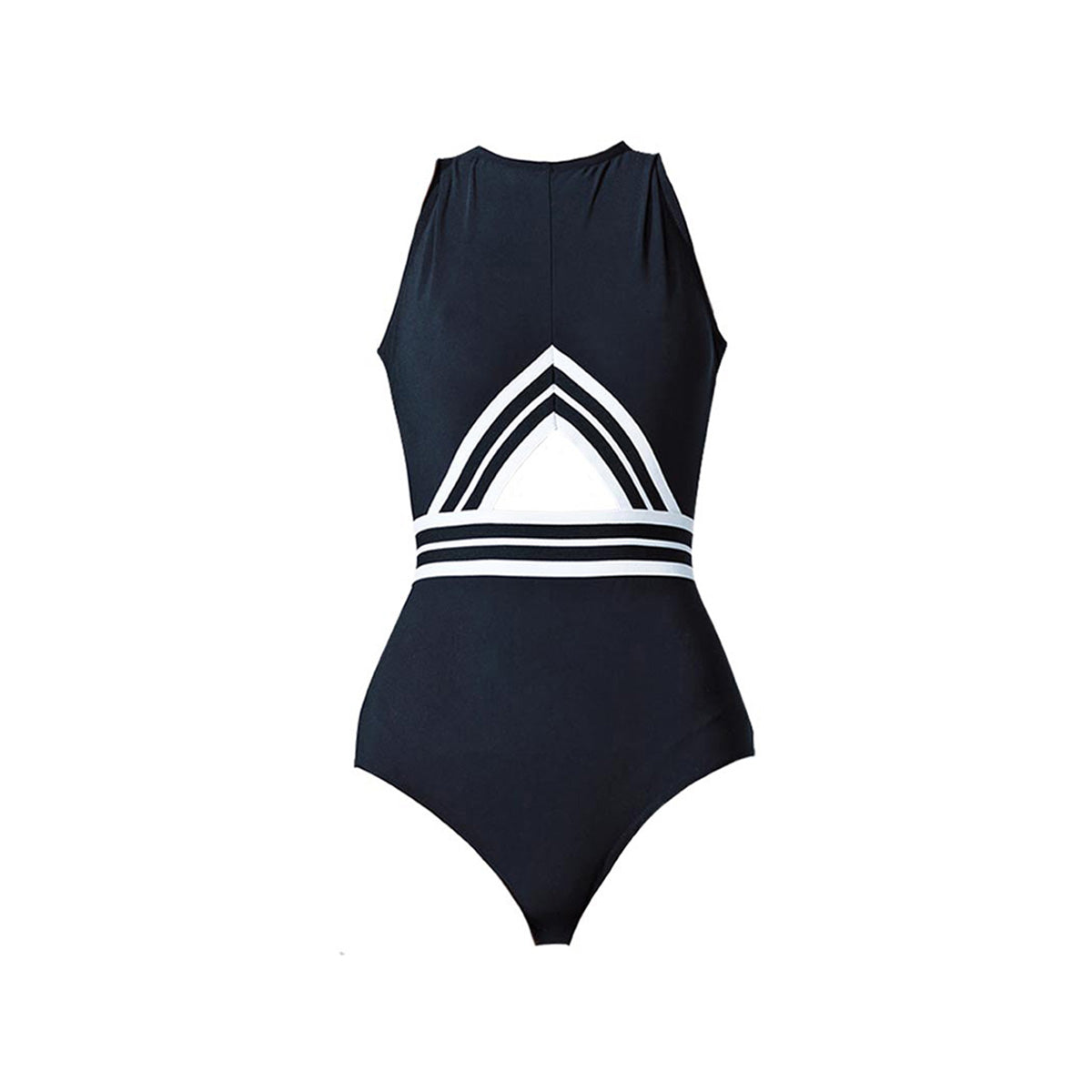 Professional Sun Protection Surfing Swimsuit in Black-3