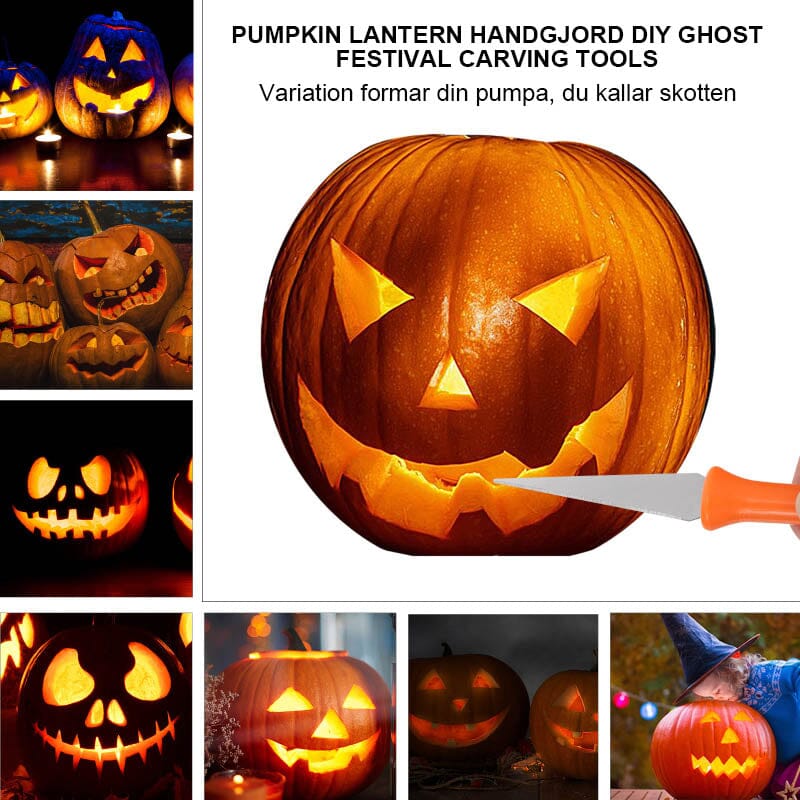 Pumpa Carving Kit i rostfritt stål
