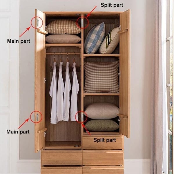 Smala osynliga dörrmagneter för skåp