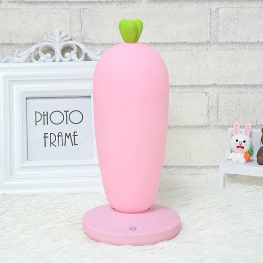 Small Table Night Lamp Creative Cartoon Carrot USB Rechargeable Desk Lamp