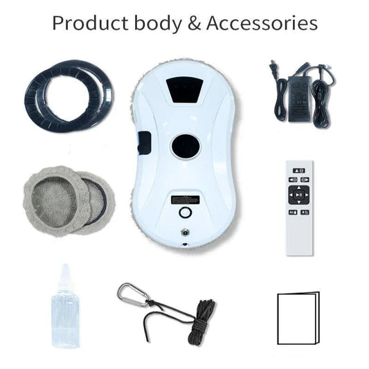 Smart Automatic Window Cleaning Robot With Water Spray