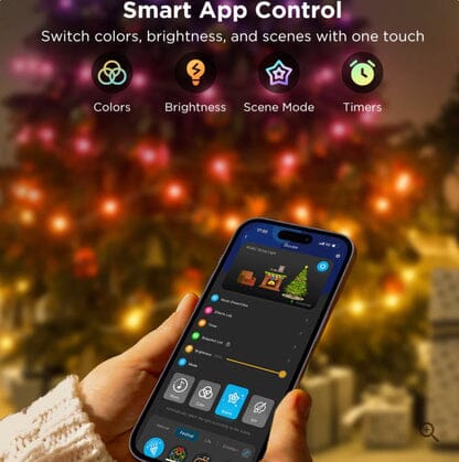 Smart Julgransbelysning – Appstyrd LED för Perfekt Julstämning