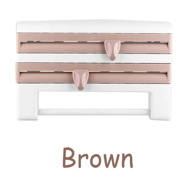 Smart Kökshållare - Effektiv Organisering och Enkel Avskärning av Plastfolie