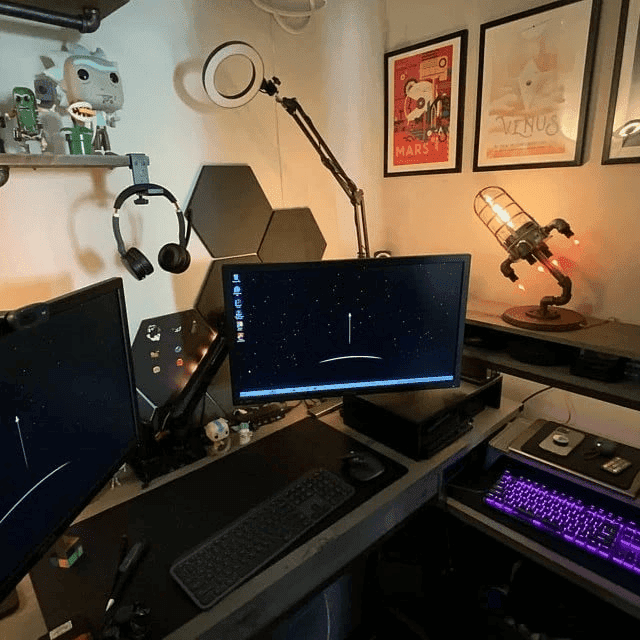 Steampunk raketlampa