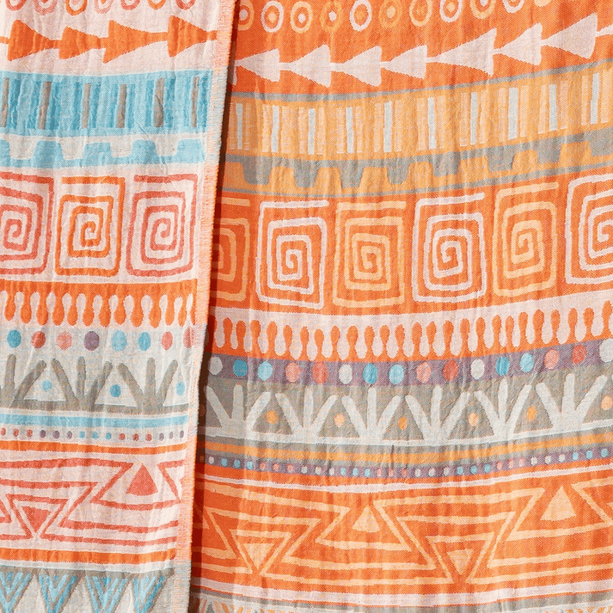 Stor färgglad filt - Maori