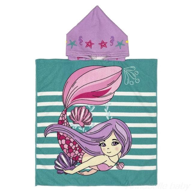 Strandhanddukar med huva för barn