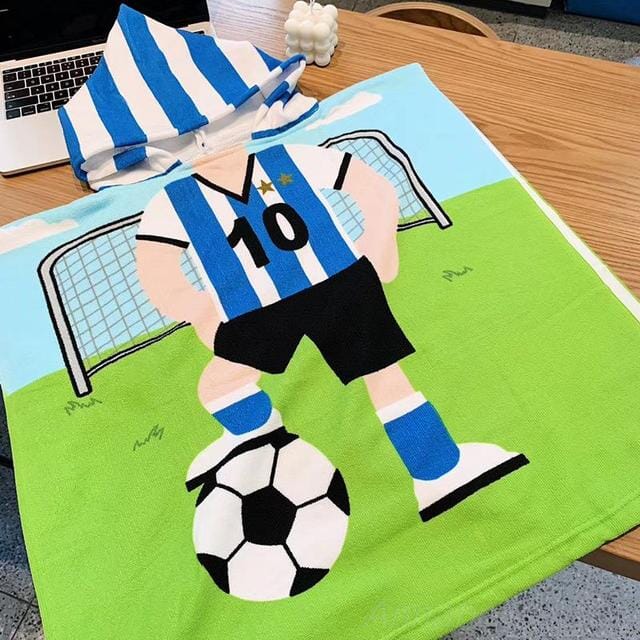 Strandhanddukar med huva för barn