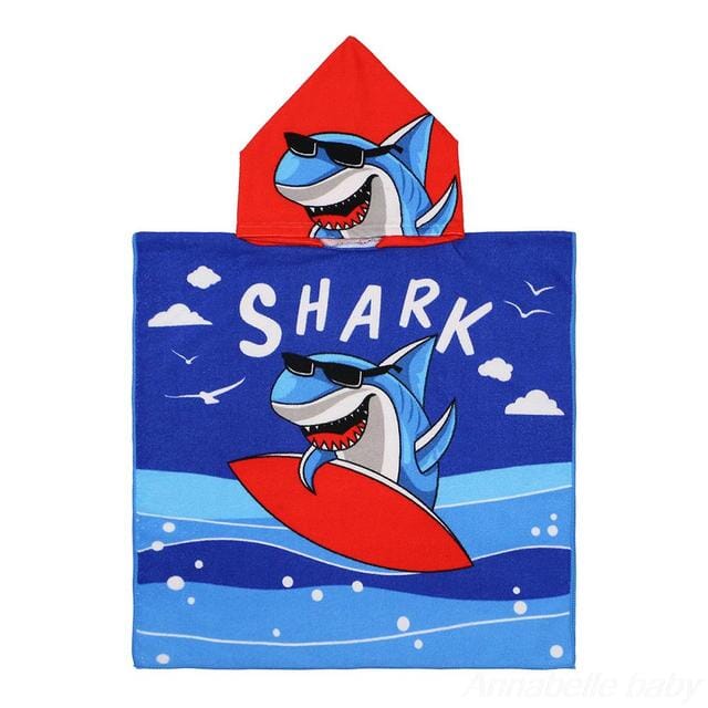 Strandhanddukar med huva för barn