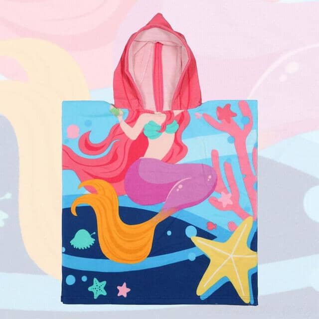 Strandhanddukar med huva för barn