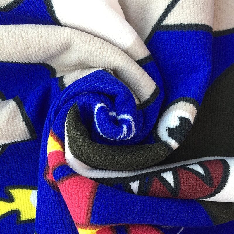 Strandhanddukar med huva för barn