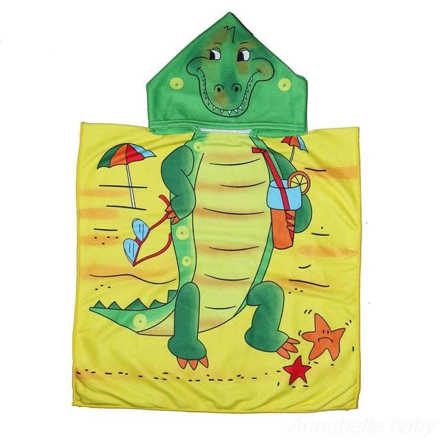 Strandhanddukar med huva för barn