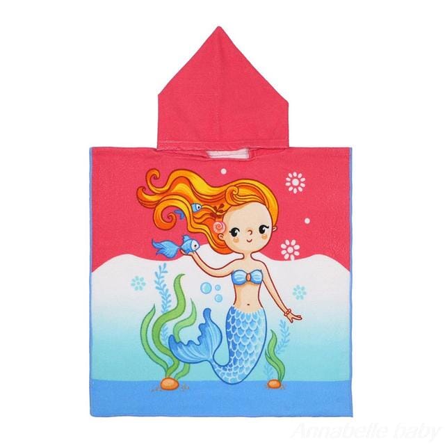 Strandhanddukar med huva för barn