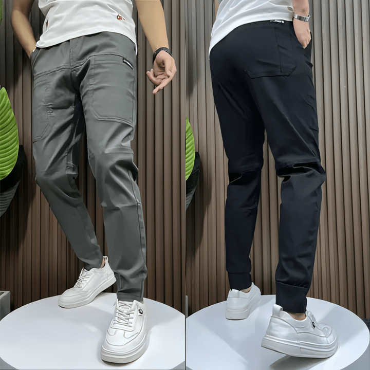 Stretchbyxor i Cargostil