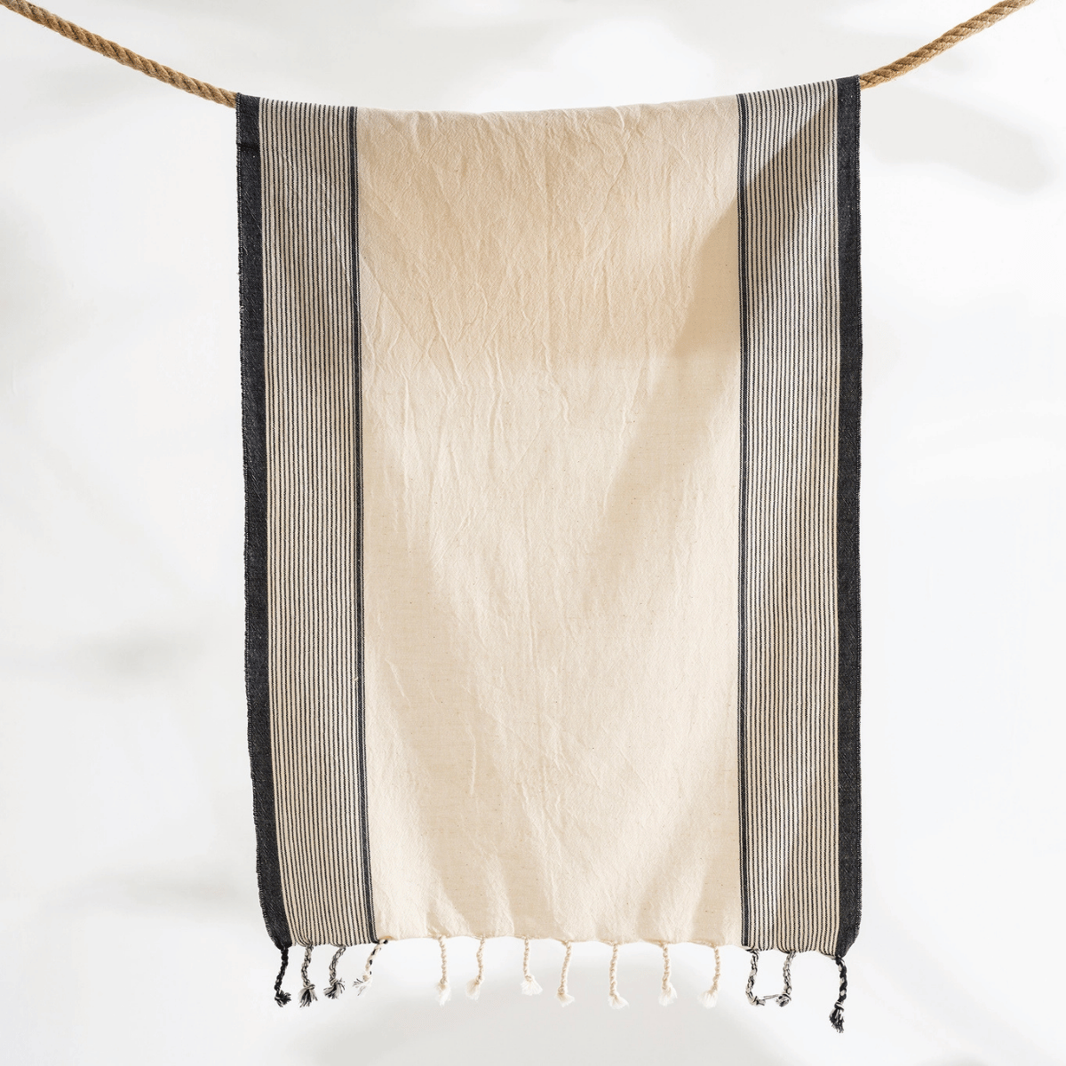 Strandhandduk beige handduksset