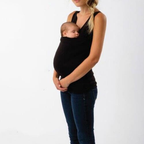 T-shirt med känguruficka