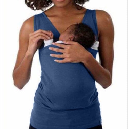 T-shirt med känguruficka