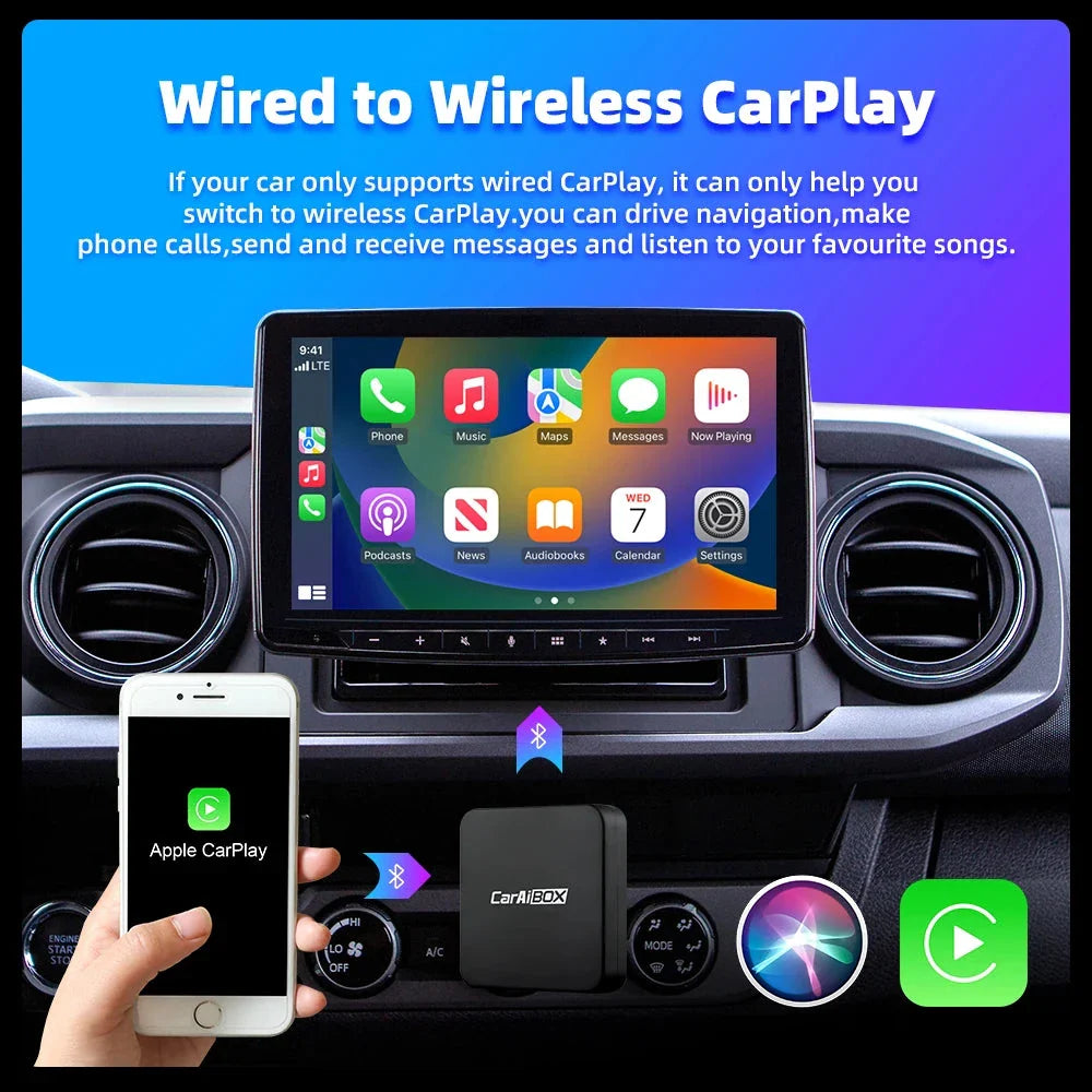 Trådlös Apple CarPlay & Android Auto Adapter