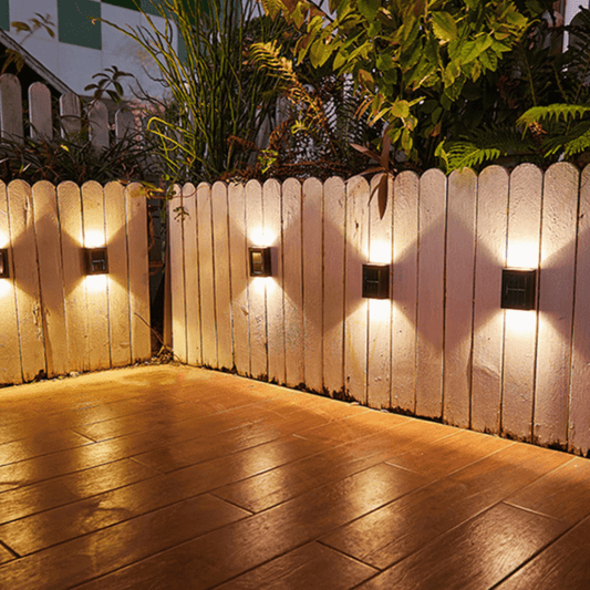 Trådlösa LED solcellsvägglampor Deluxe