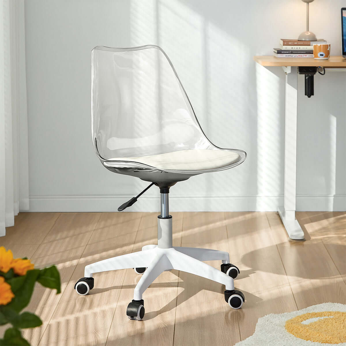 Transparent Ice White Chair-0