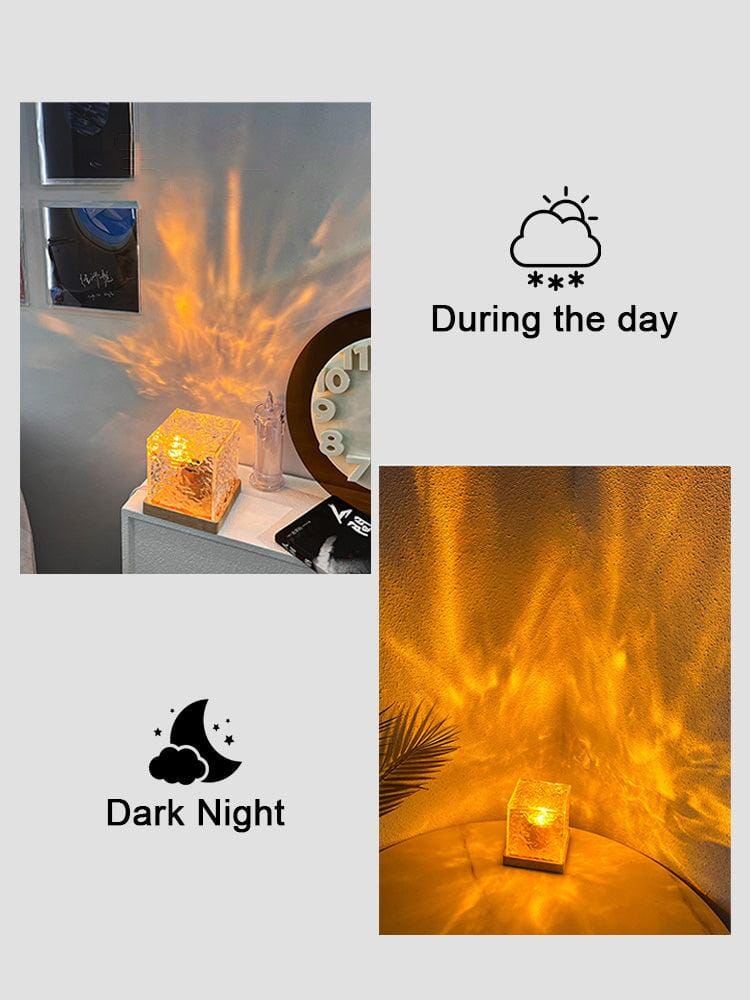 Unik Kristallbordslampa med RGB-färgskiftande Ljus