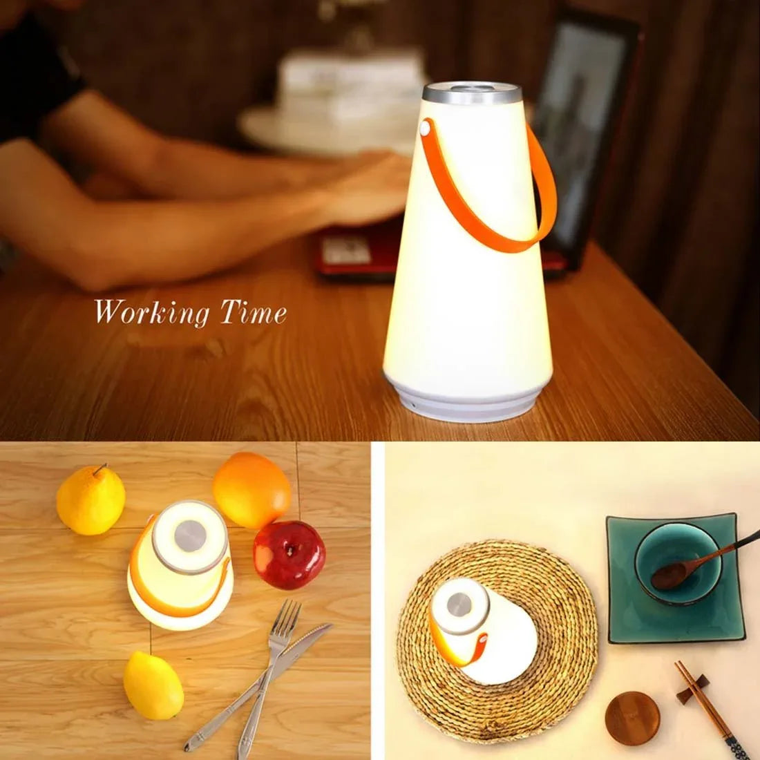 USB Rechargeable Retro Vintage Table Night Light Lamp