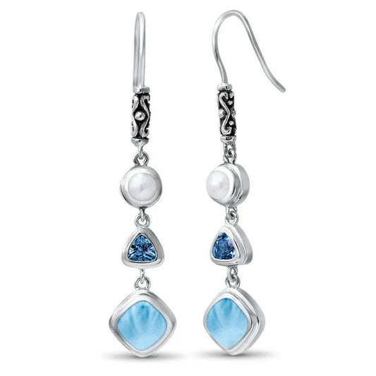 Women's Natural Sea Stone Earrings